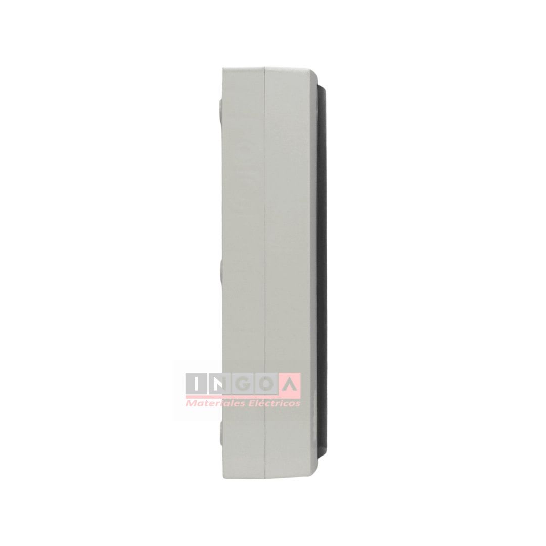 Tablero Plastico 18 Mod. Sobrep. Libre Halog. Tapa Humo - Lexo5