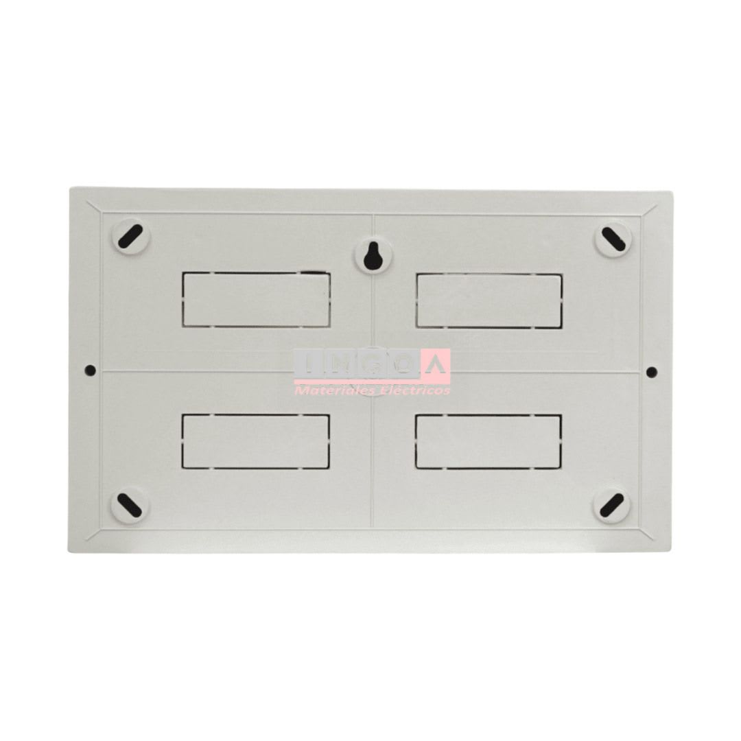 Tablero Plastico 18 Mod. Sobrep. Libre Halog. Tapa Humo - Lexo6
