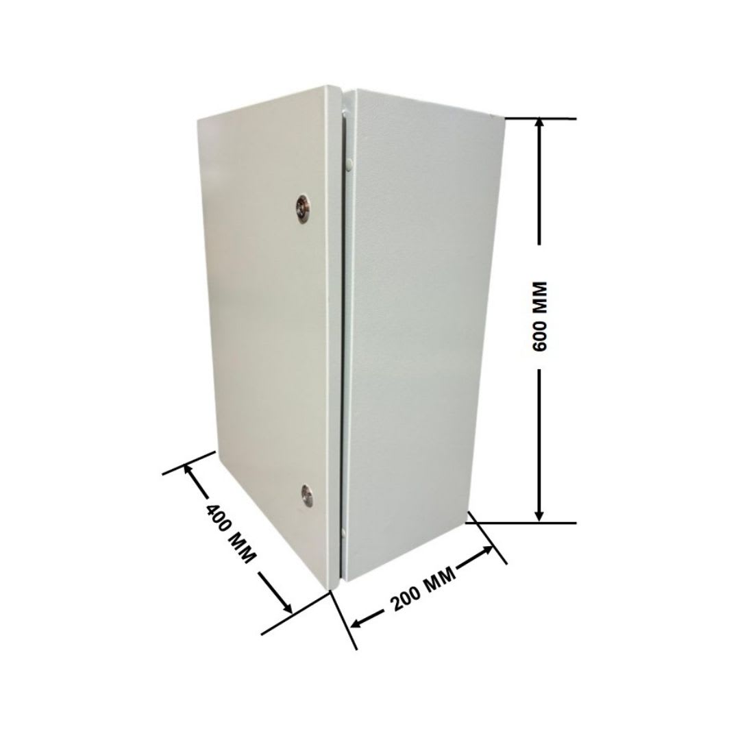 Gabinete Tablero Metalico 600x400x200mm 2 Puertas IP65 Ral 70329