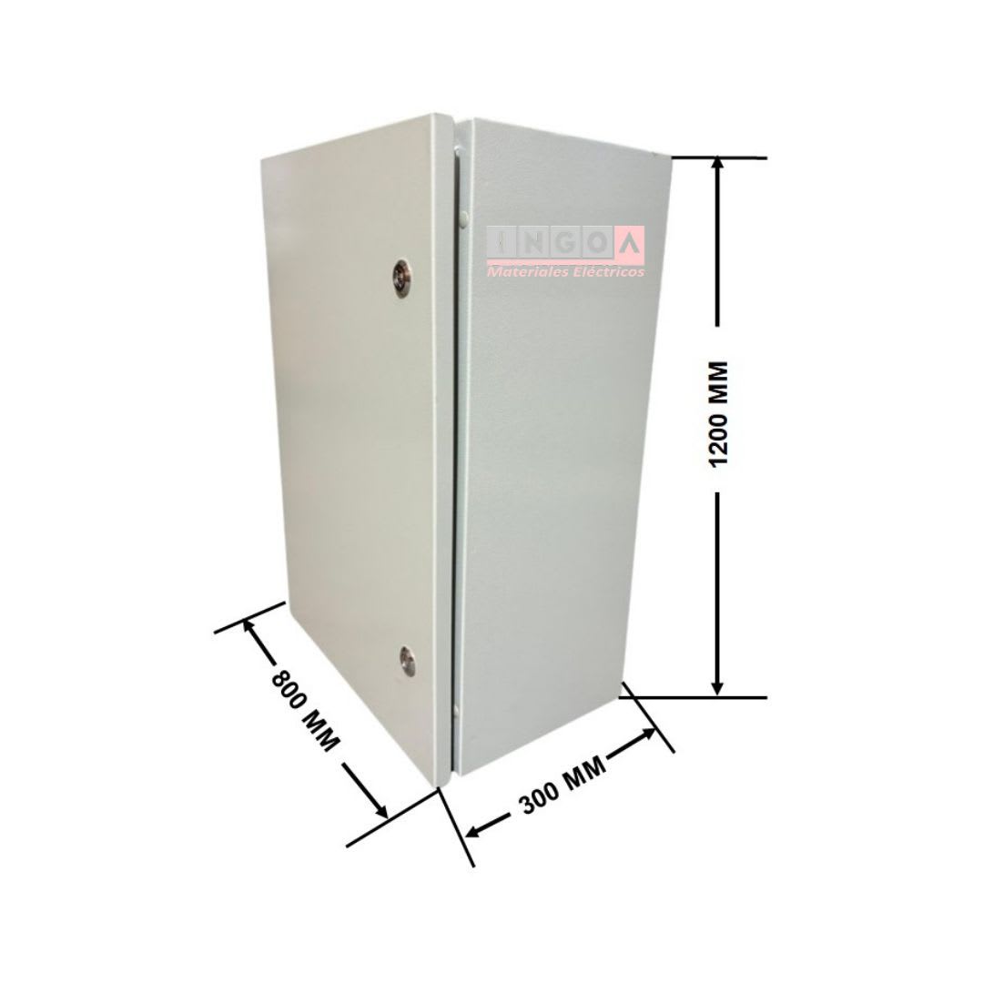 Gabinete Tablero Metalico 1200x800x300mm 2 Puertas IP65 Ral 70329