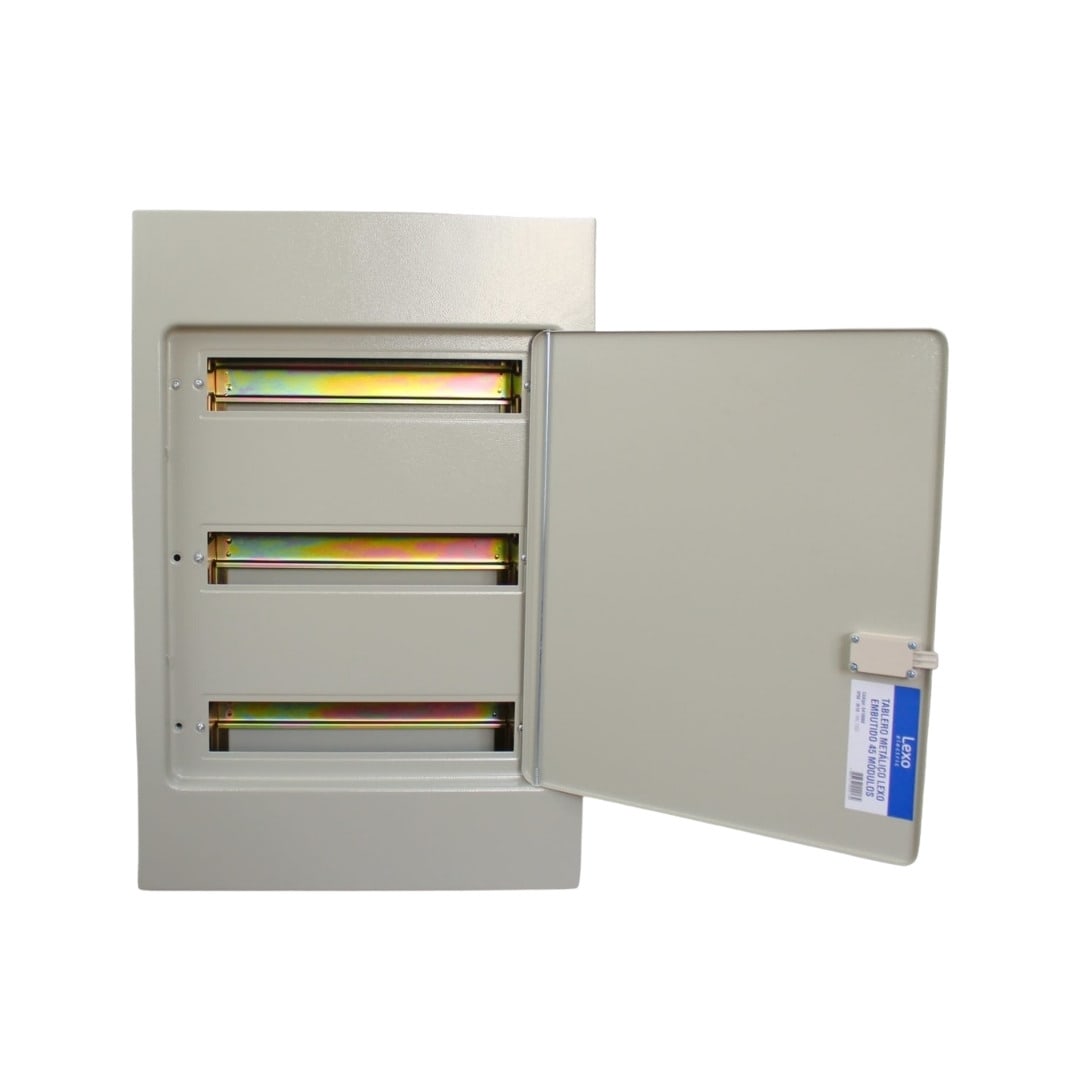Tablero Metalico Embutido 45 Modulos IP41 Ral7032 Lexo 0