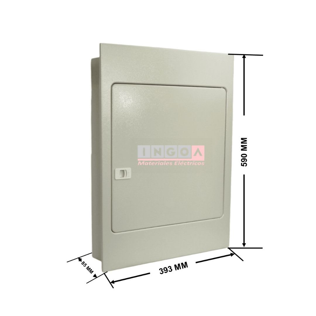 Tablero Metalico Embutido 45 Modulos IP41 Ral7032 Lexo4