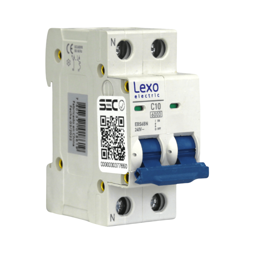 Int. Automatico Lexo Omnipolar 2x10A 6KA Curva C - Imagen Principal