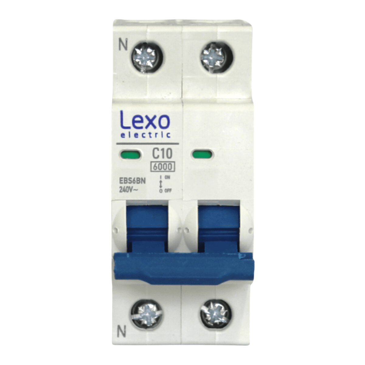 Int. Automatico Lexo Omnipolar 2x10A 6KA Curva C - Vista 2