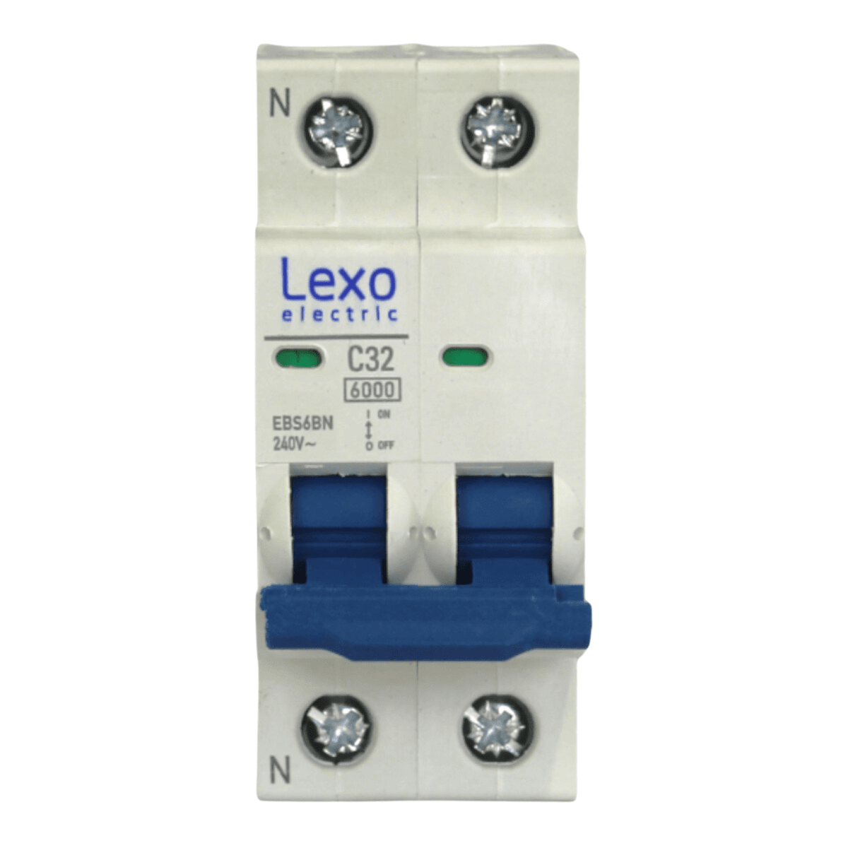 Int. Automatico Lexo Omnipolar 2x32A 6KA Curva C - Vista 2