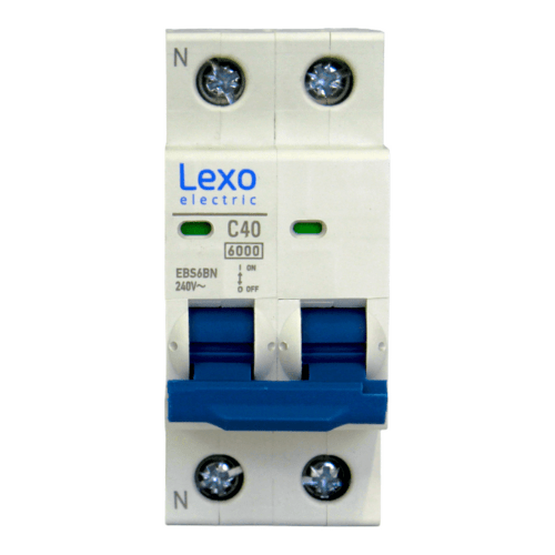 Int. Automatico Lexo Omnipolar 2x40A 6KA Curva C - Vista 2