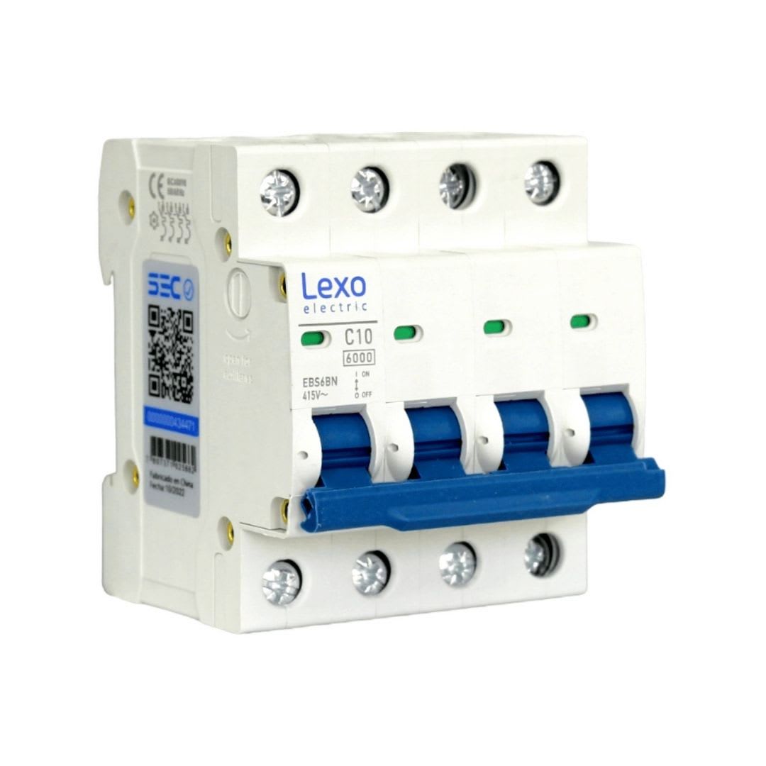 Int. Automatico Lexo 4x10A 6KA Curva C 0