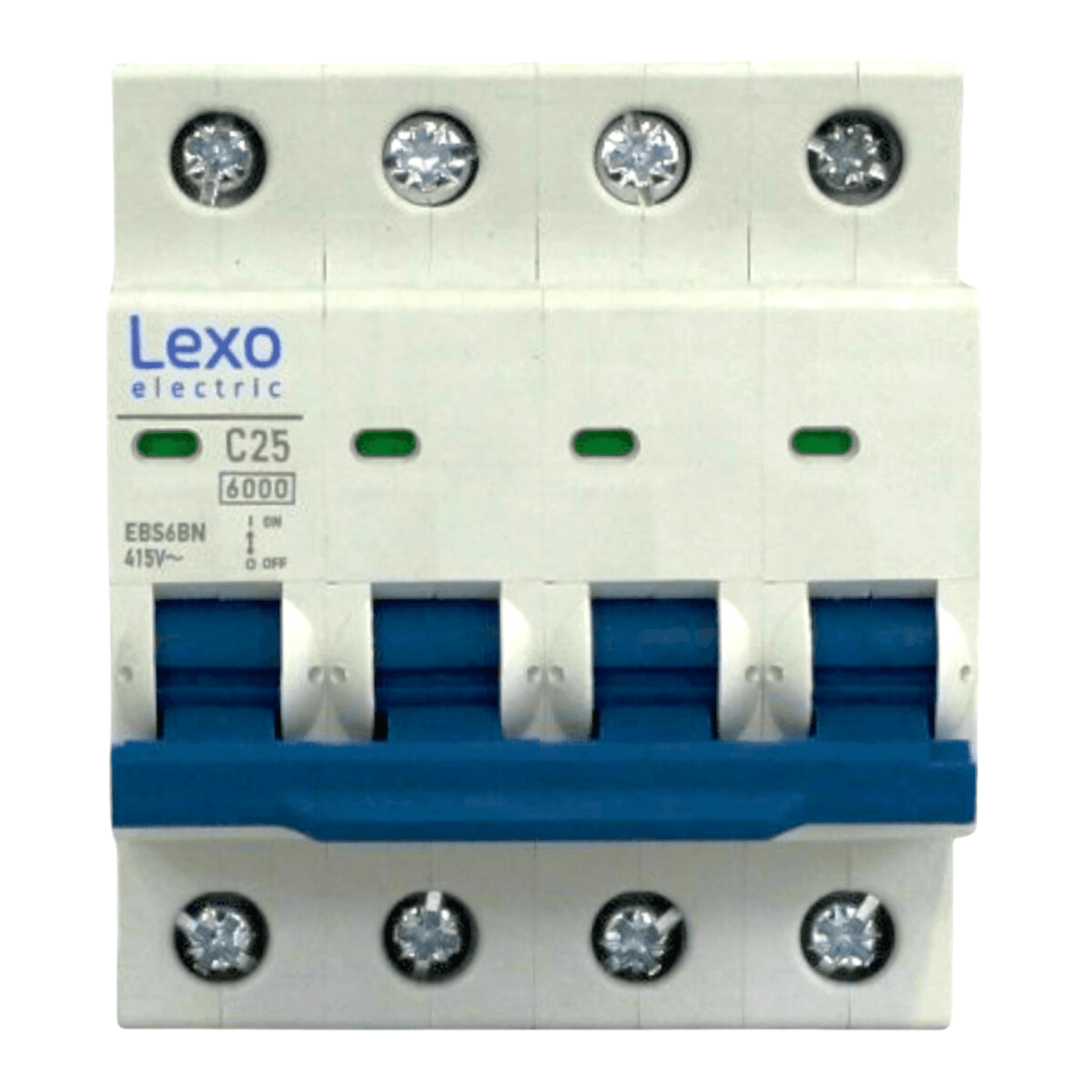 Int. Automatico Lexo 4x25A 6KA Curva C - Vista 2