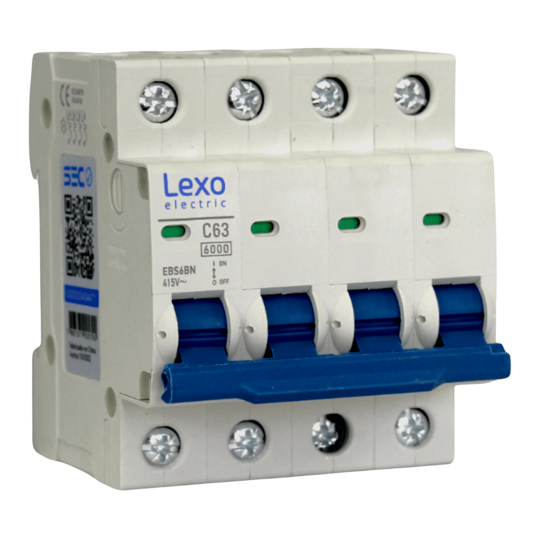 Int. Automatico Lexo 4x63A 6KA Curva C - Imagen Principal