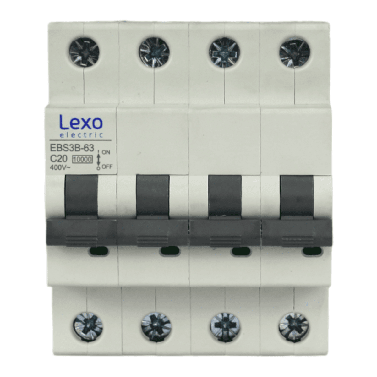 Int. Automatico Lexo 4x20A 10KA Curva C - Vista 2