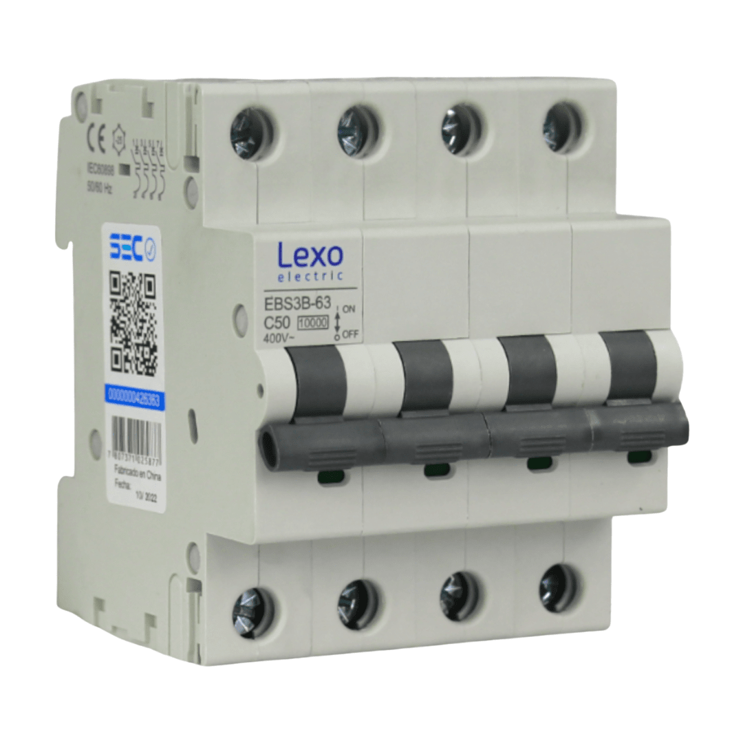 Int. Automatico Lexo 4x50A 10KA Curva C - Imagen Principal