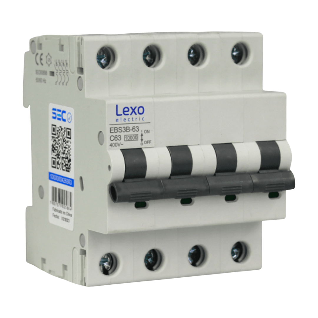 Int. Automatico Lexo 4x63A 10KA Curva C 0