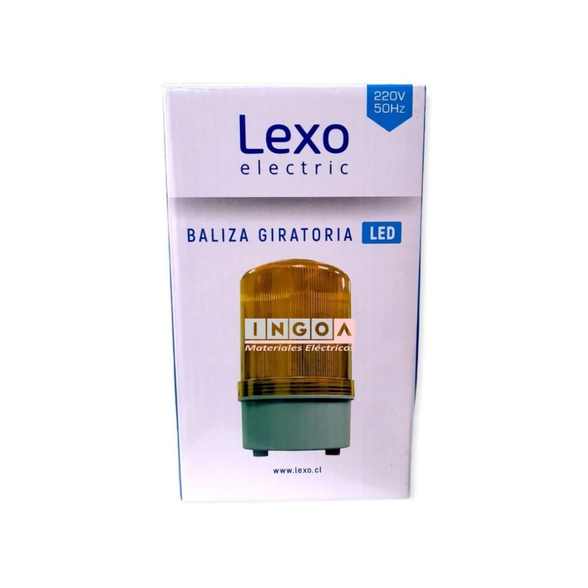 Baliza Led Giratoria Amarilla 220V IP44 Diametro 100mm - Lexo4