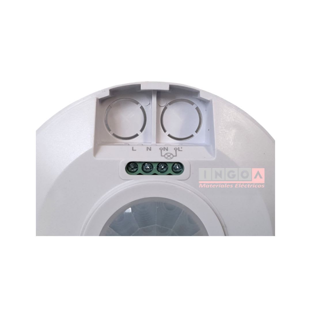 Sensor de Movimiento 360° Sobrep. Infrarrojo 10seg-15min IP20-VKB5