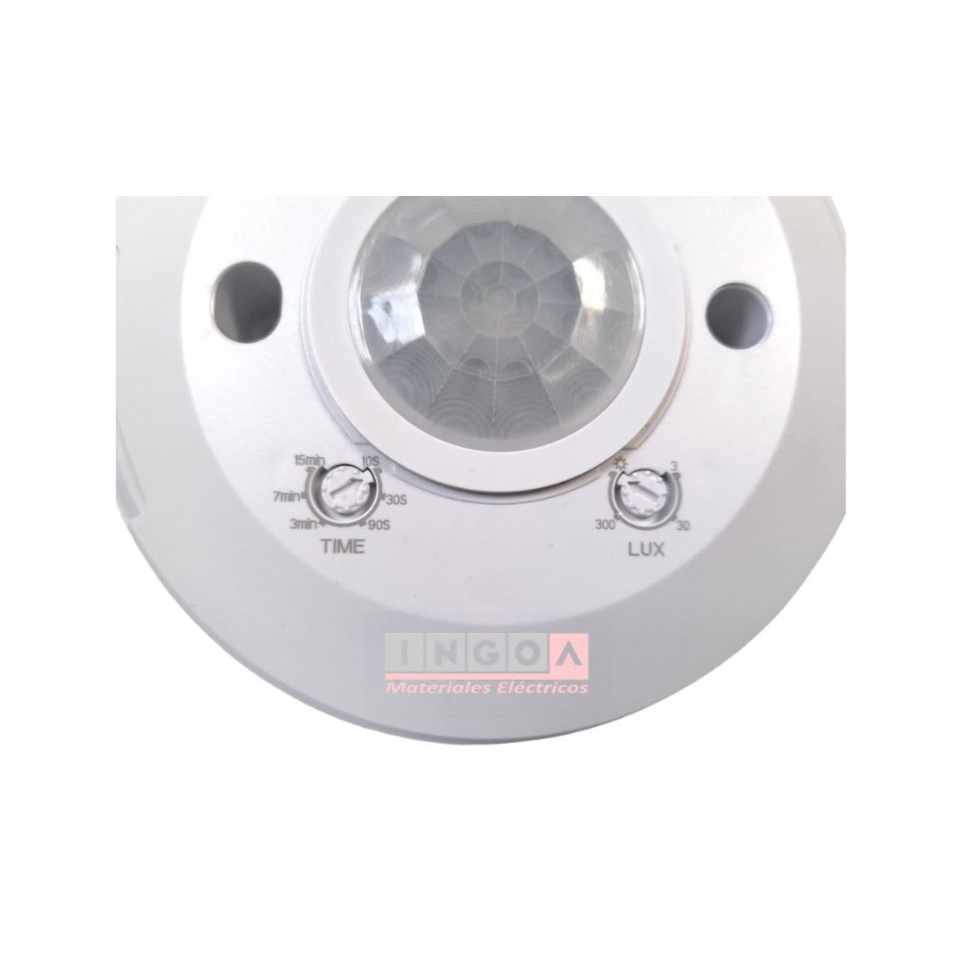 Sensor de Movimiento 360° Sobrep. Infrarrojo 10seg-15min IP20-VKB6