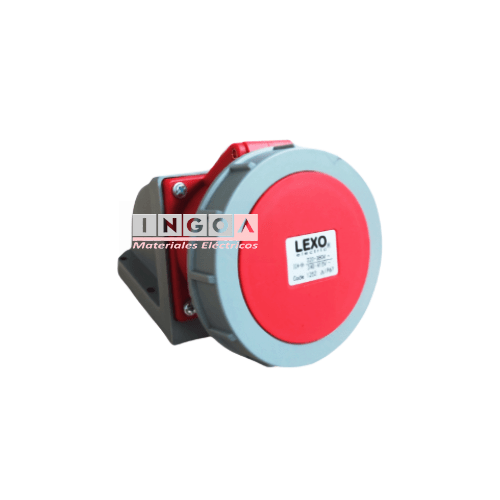 Enchufe Ind. Hembra Sobrepuesta 3P+N+T 32A 380V IP67 - Lexo - Vista 2