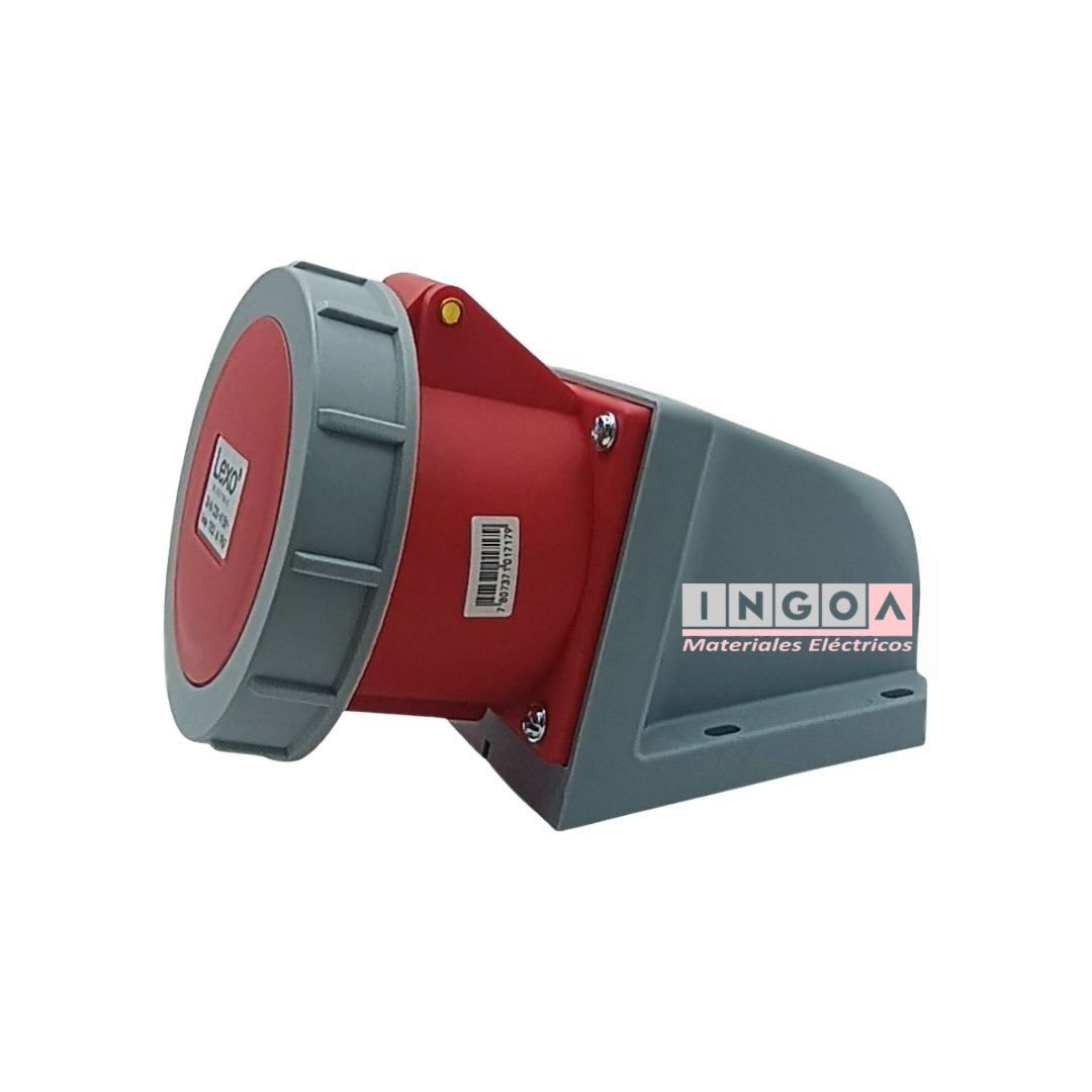 Enchufe Ind. Hembra Sobrepuesta 3P+N+T 32A 380V IP67 - Lexo - Vista 3