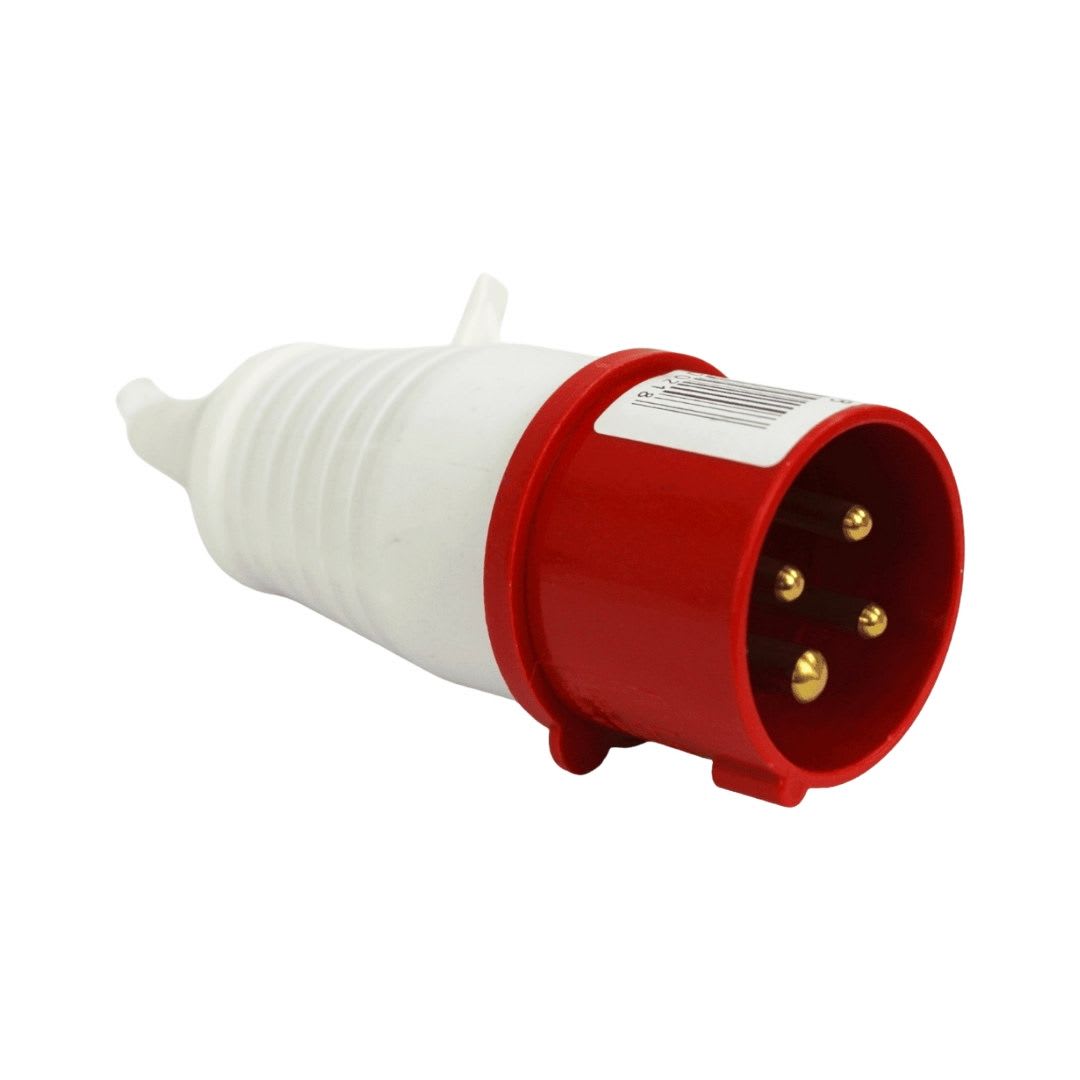 Enchufe Ind. Macho Volante 3P+T 32A 380V IP44 - Lexo 0