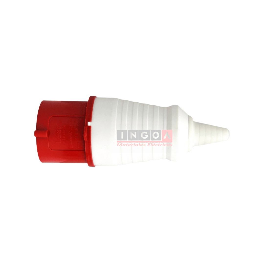 Enchufe Ind. Macho Volante 3P+T 32A 380V IP44 - Lexo2