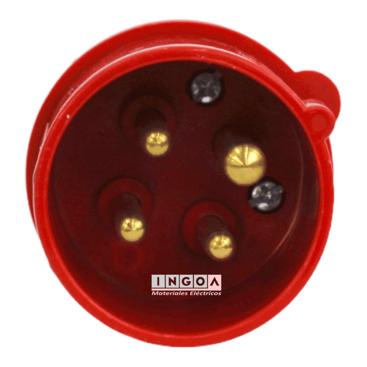 Enchufe Ind. Macho Volante 3P+T 32A 380V IP44 - Lexo3