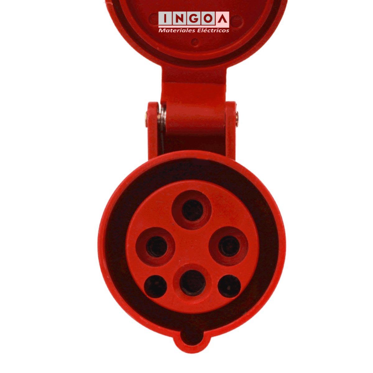 Enchufe Ind. Hembra Volante 3P+T 32A 380V IP44 - Lexo3