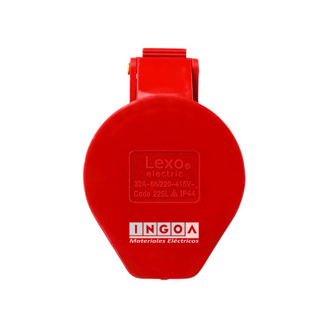 Enchufe Ind. Hembra Volante 3P+N+T 32A 380V IP44 - Lexo - Vista 2