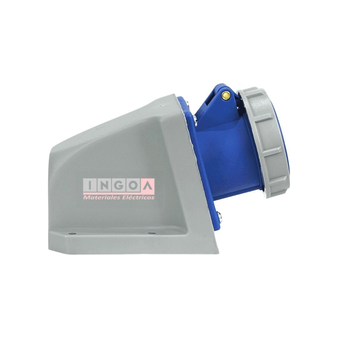 Enchufe Ind. Hembra Sobrepuesta 2P+T 16A 220V IP67 - Lexo4