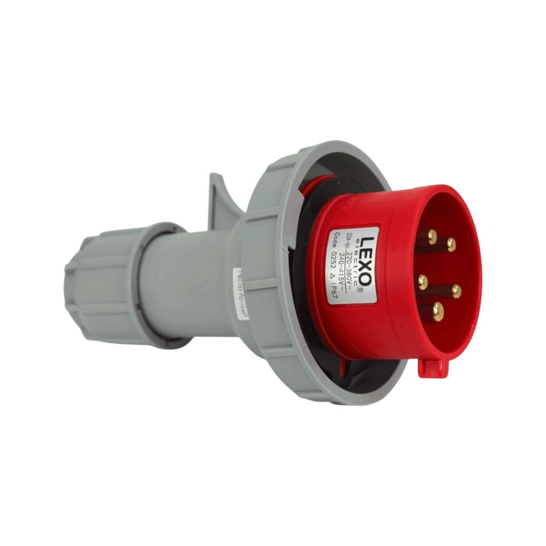 Enchufe Ind. Macho Volante 3P+N+T 32A 380V IP67 - Lexo - Imagen Principal
