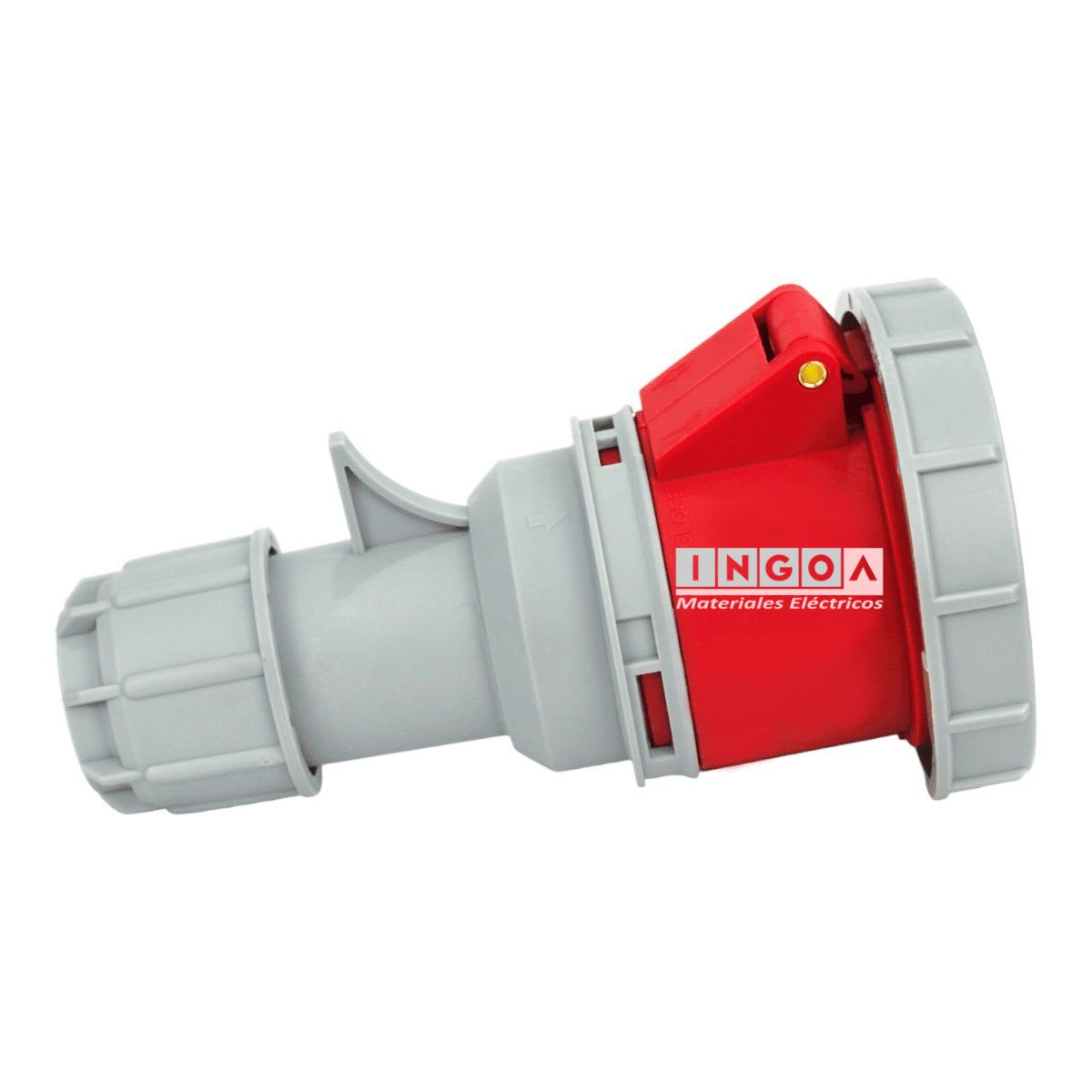 Enchufe Ind. Hembra Volante 3P+N+T 32A 380V IP67 - Lexo - Vista 4