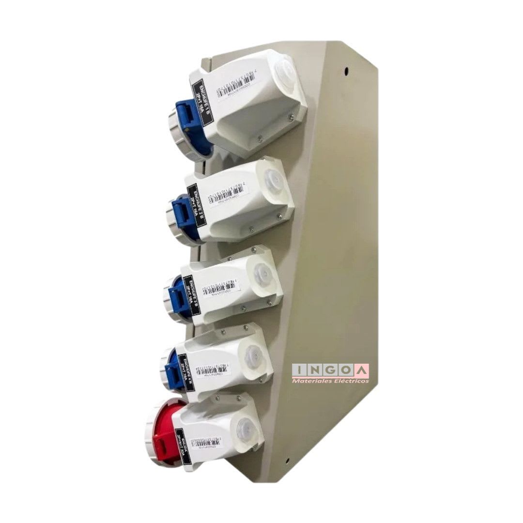 Tablero de Faena Metálico 2 puertas 600X500X200mm 220V-380V Lexo - Vista 8