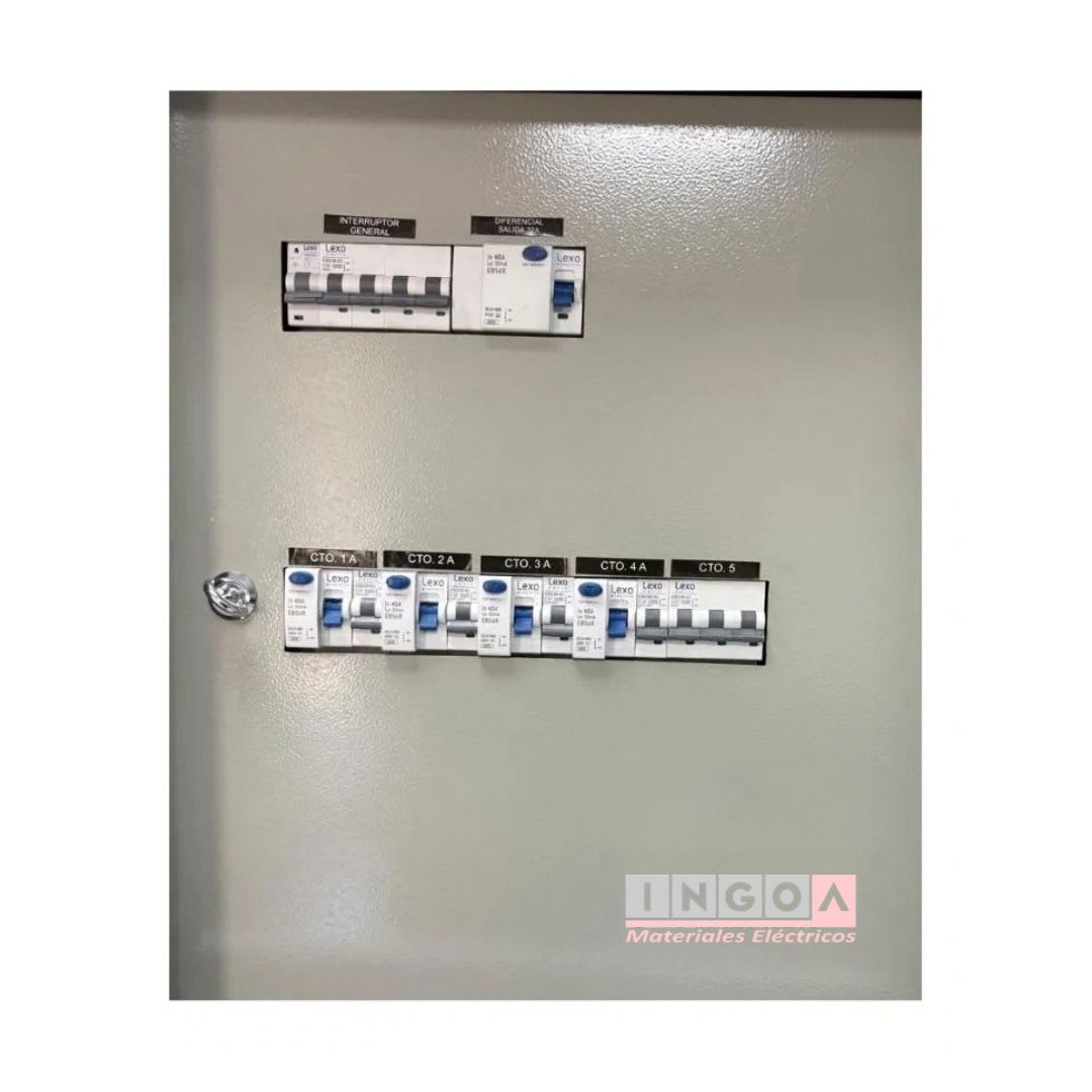 Tablero de Faena Metálico 2 puertas 600X500X200mm 220V-380V - Vista 6