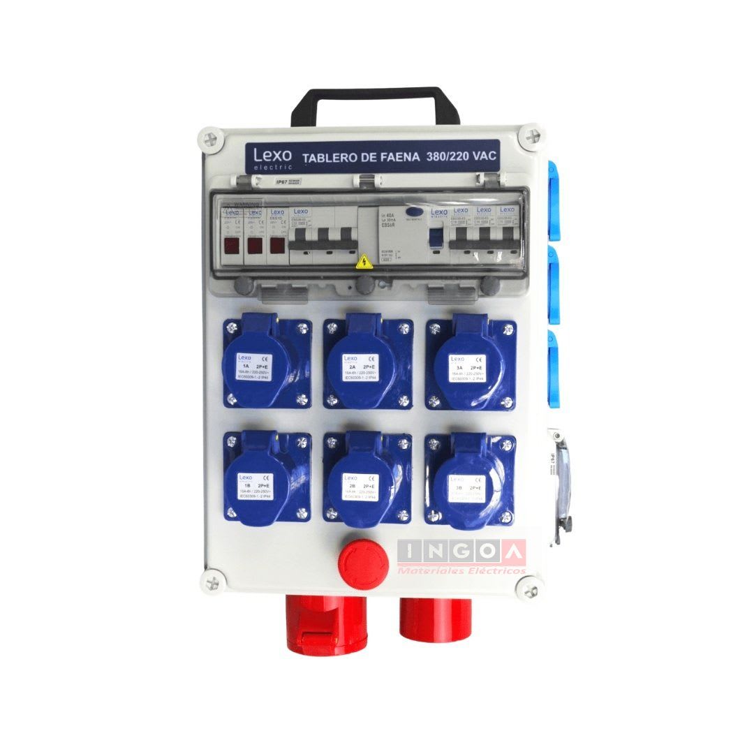 Tablero de Faena Portatil C/Parada de Emergencia IP65 LEXO2