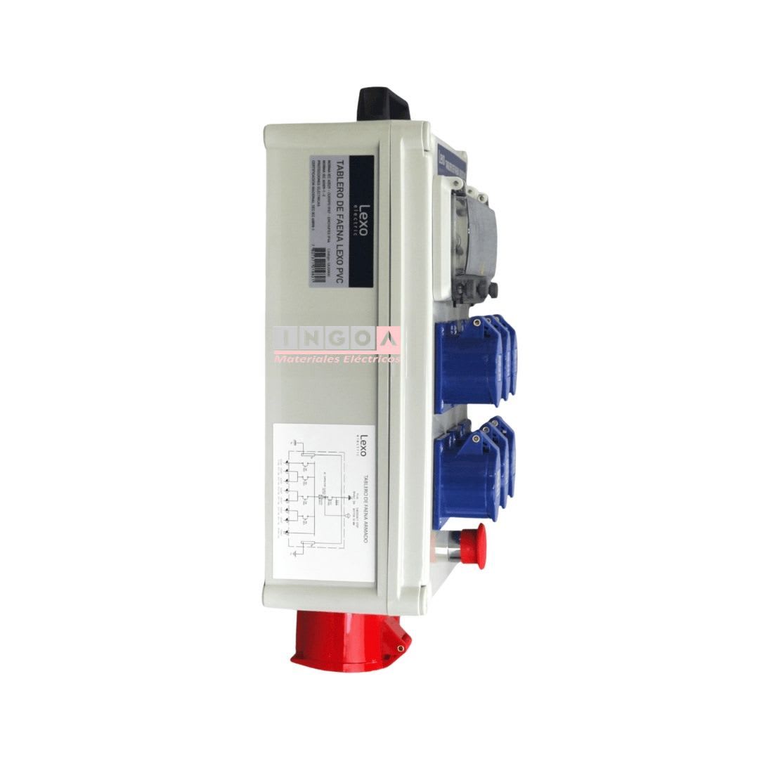 Tablero de Faena Portatil C/Parada de Emergencia IP65 LEXO4