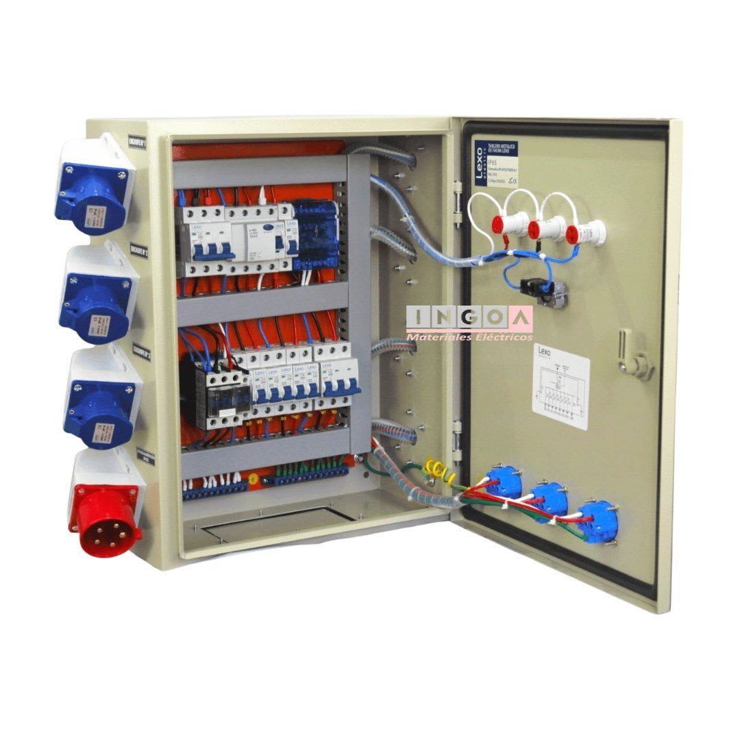 Tablero de Faena Metálico 1 puerta 500X400X200mm 220V-380V Lexo - Vista 3