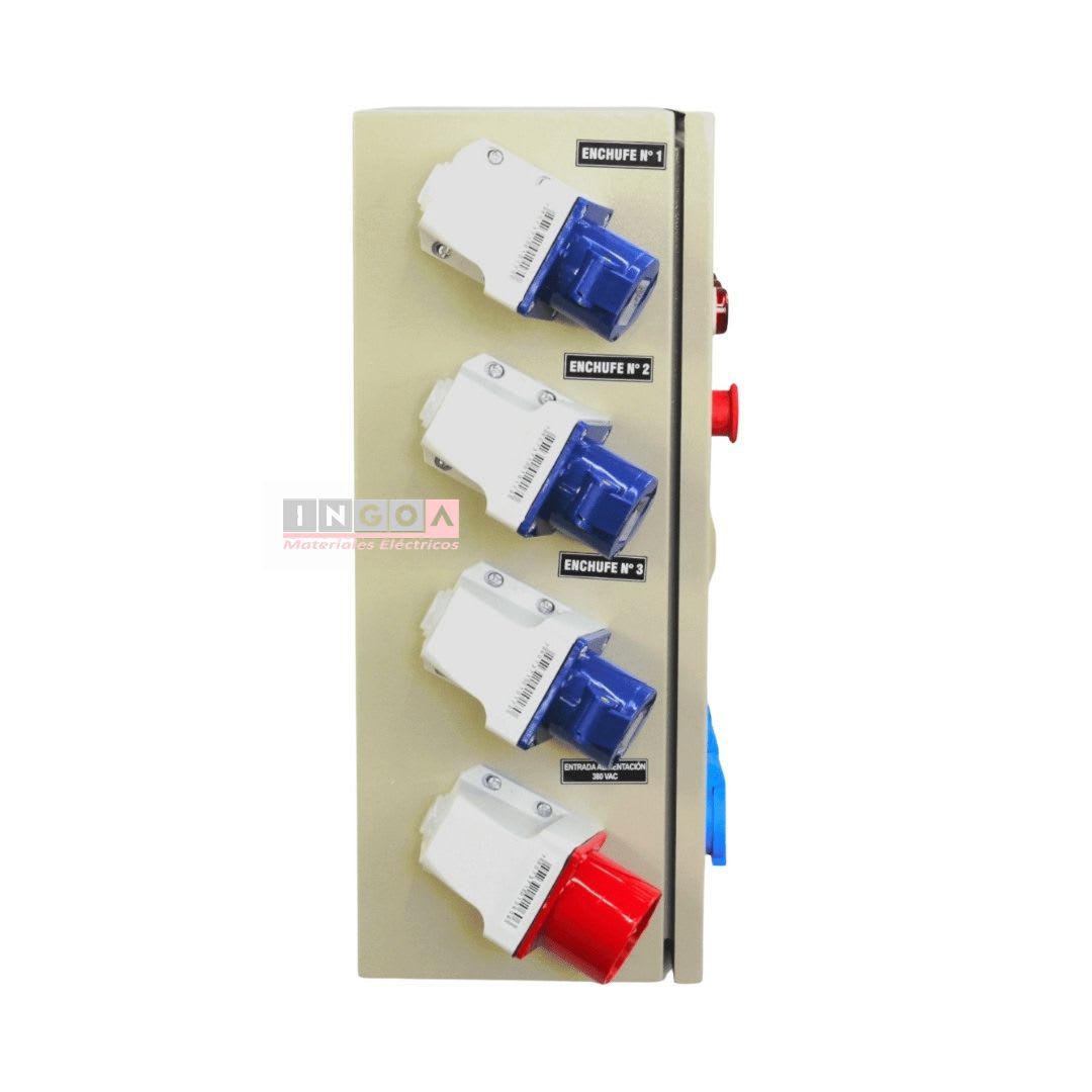 Tablero de Faena Metálico 1 puerta 500X400X200mm 220V-380V Lexo - Vista 5