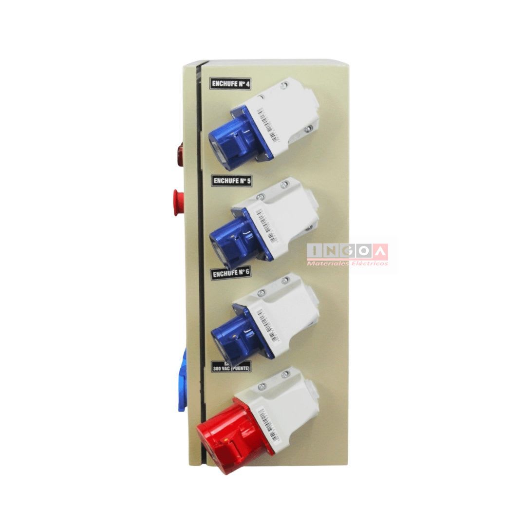 Tablero de Faena Metálico 1 puerta 500X400X200mm 220V-380V Lexo - Vista 6