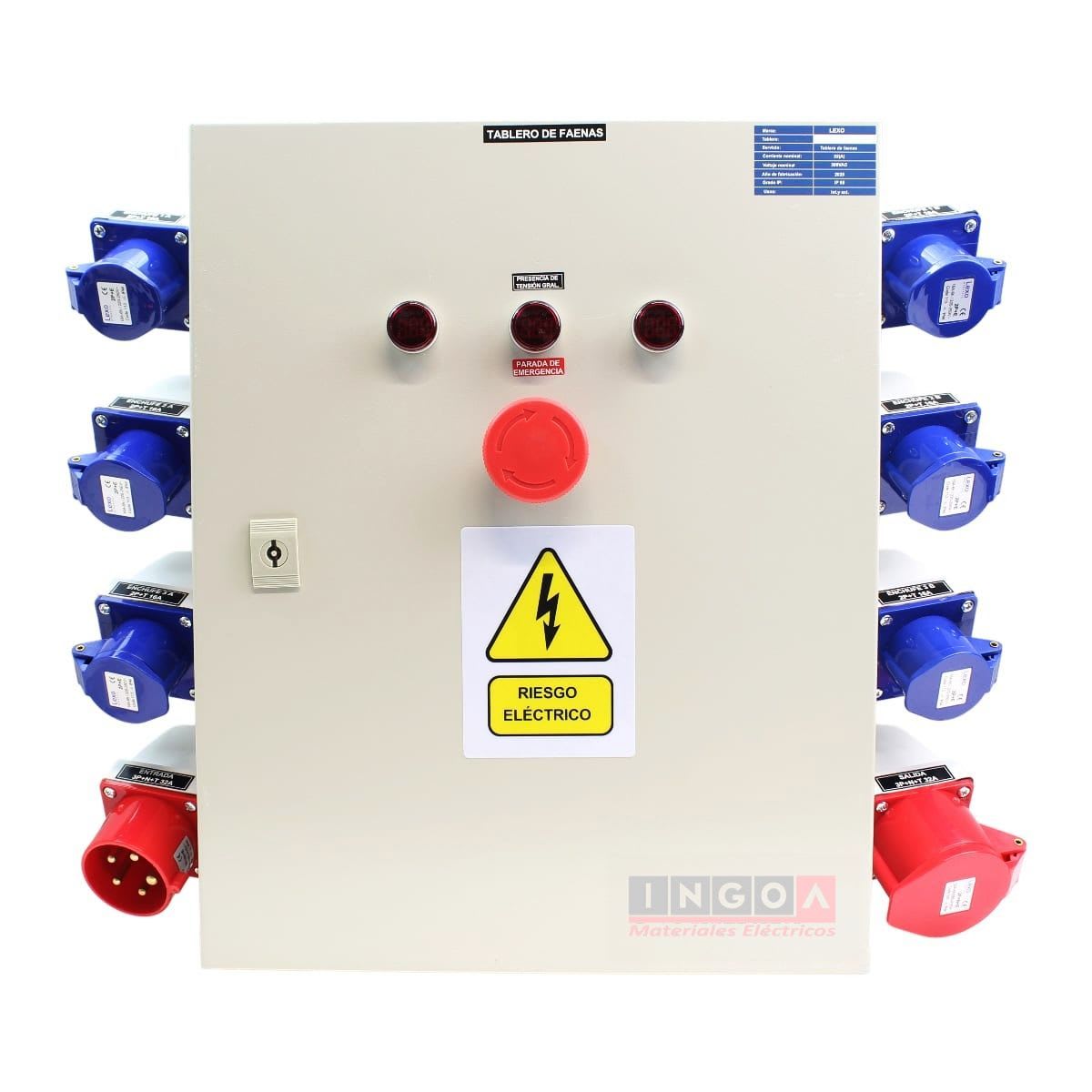 Tablero Metálico de Faena 2 puertas 500X400X200mm 220V-380V2