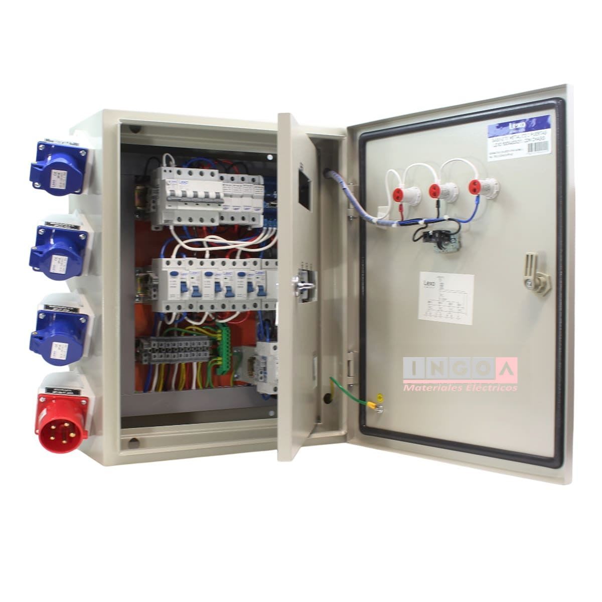 Tablero de Faena Metálico 2 puertas 500X400X200mm 220V-380V - Vista 4
