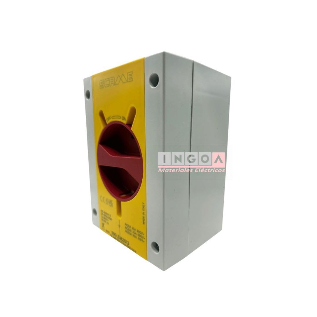 Interruptor de Maniobra Rotativo 3 Polos 20A IP65 (Uso Emergencia) Scame4