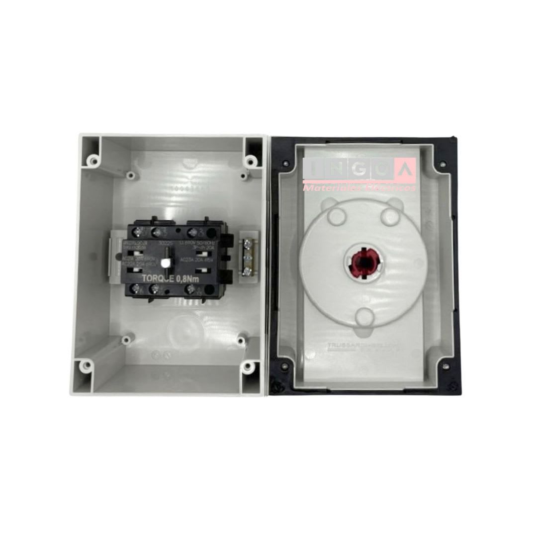 Interruptor de Maniobra Rotativo 3 Polos 20A IP65 (Uso Emergencia) Scame5