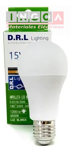 Ampolleta LED 15W E27 1200LM 6500K - DRL - Vista 2
