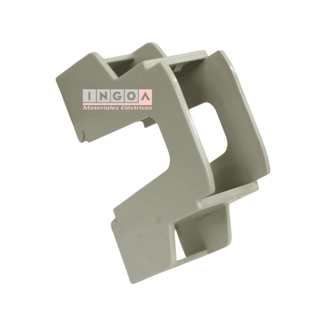 Soporte Adaptador A Riel Din para 1 Mod. Serie Evolution-Scame - Vista 3