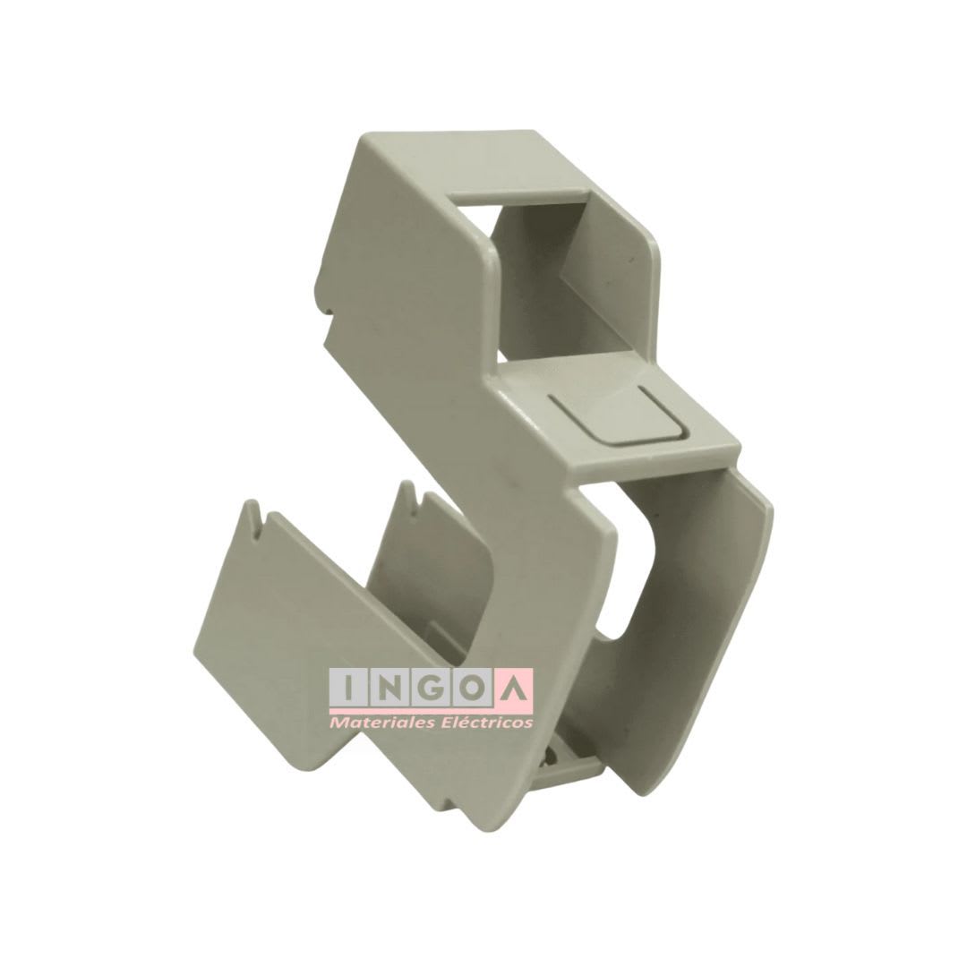 Soporte Adaptador A Riel Din para 1 Mod. Serie Evolution-Scame - Vista 4