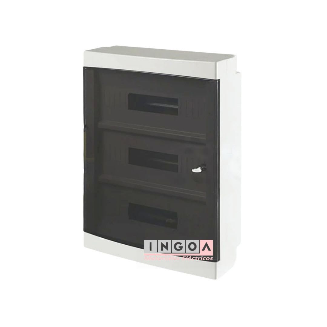 Tablero Plastico 54 Mod. Sobrep. Tapa Humo - Scame2