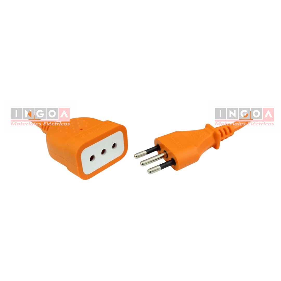 Alargador Electrico Naranja 5 Mts 2P+T 2500W 10A 250V - Vista 2