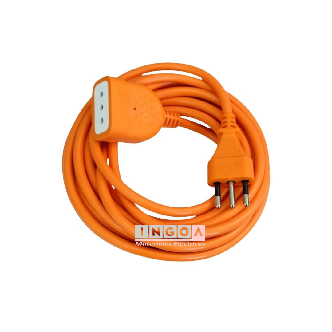 Alargador Electrico Naranja 20 Mts 2P+T 2500W 10A 250V - Vista 2