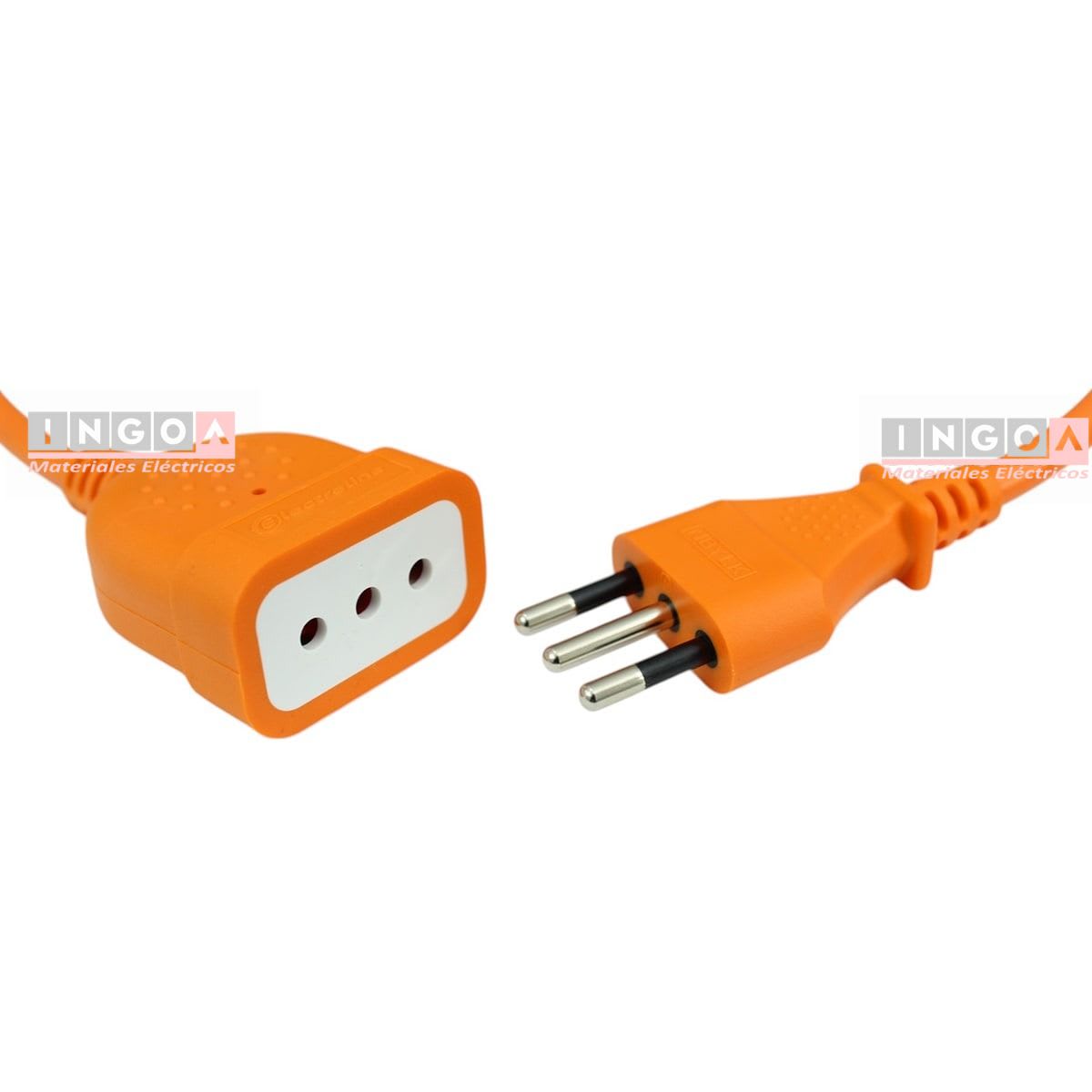 Alargador Electrico Naranja 20 Mts 2P+T 2500W 10A 250V - Vista 3