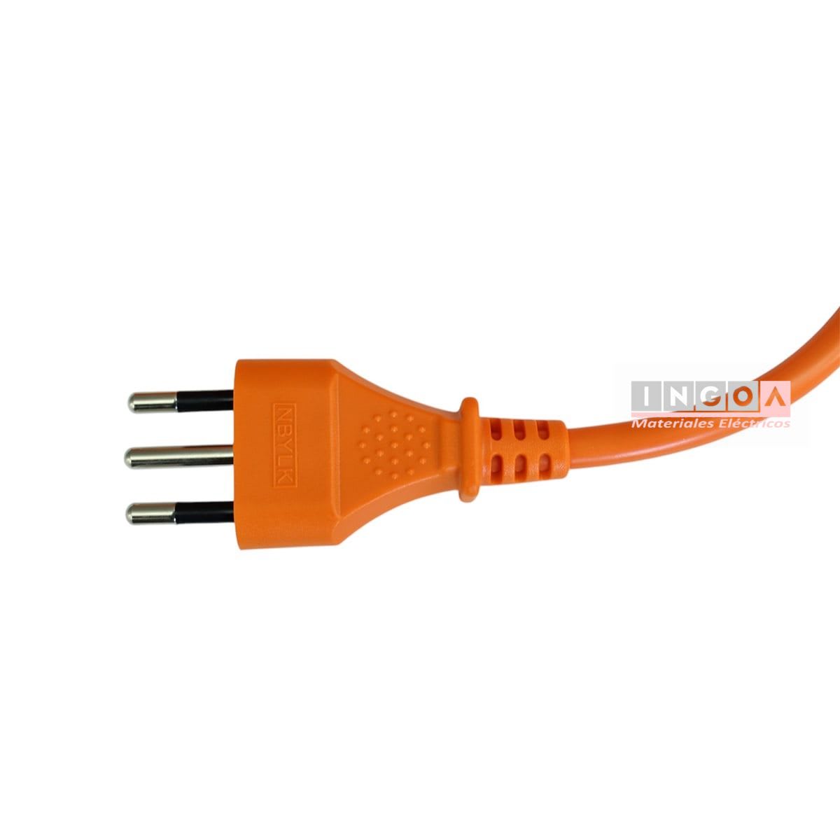 Alargador Electrico Naranja 20 Mts 2P+T 2500W 10A 250V - Vista 4