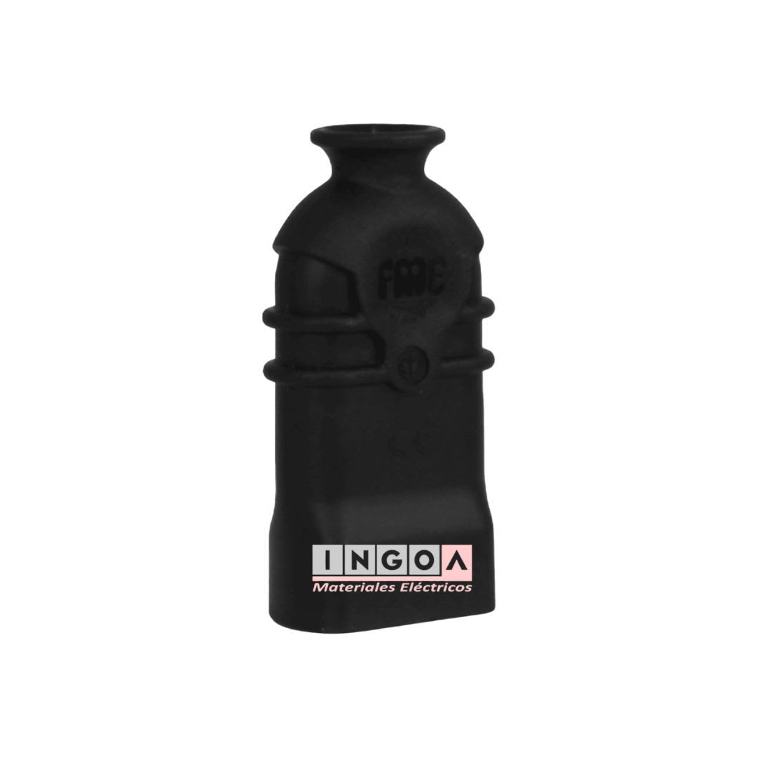 Enchufe Hembra Volante 2P+T 10A 250V Dom. Negro - Fanton - Vista 4