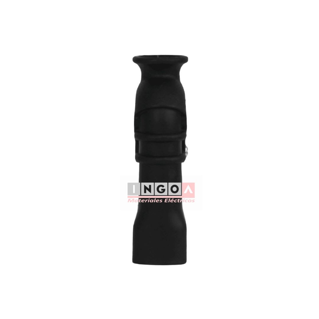 Enchufe Hembra Volante 2P+T 10A 250V Dom. Negro - Fanton7